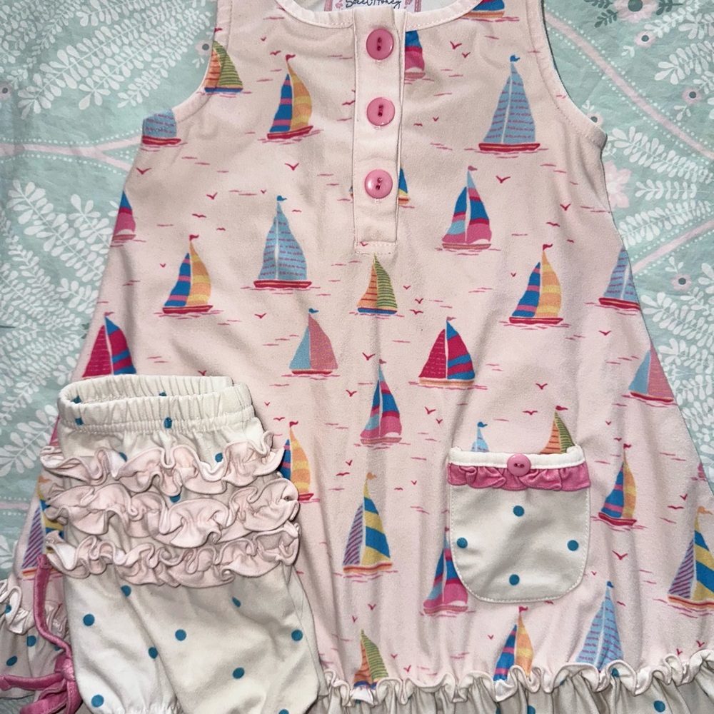 SweetHoney Pastel Sailboat Pajamas